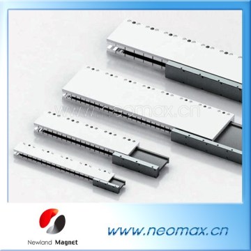 Linear Motor Magnet Tracks Magnetic Assembly