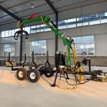 ATV Log Crane Trailer: Tractor Timber Trailer with Loading Grapple Manual