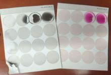 Relatively irreversible temperature-changing ink