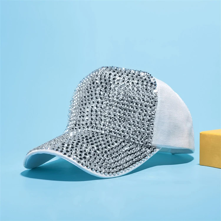 Korean Version of Rhinestone Fashion Wild Summer Sunscreen Sun Hat Ins Diamond Stage Cap