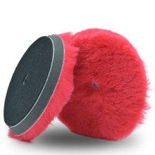 5 Inch Japanese Style 100% Wool Red Buffing Pad for Dual Action Polisher