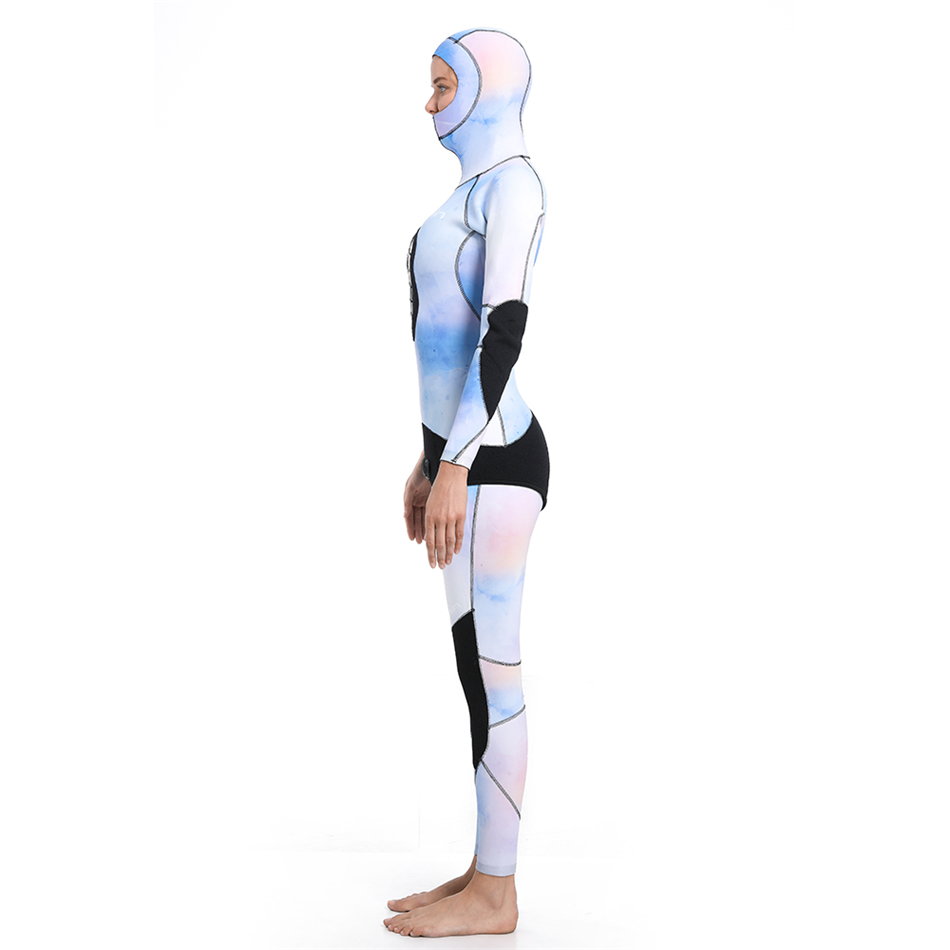 Seaskin 4mm kapüşonlu yüksek bel pantolon bayanlar wetsuits