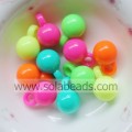 Christmas Tree 16mm Plastic Round Gemball Pony Beads