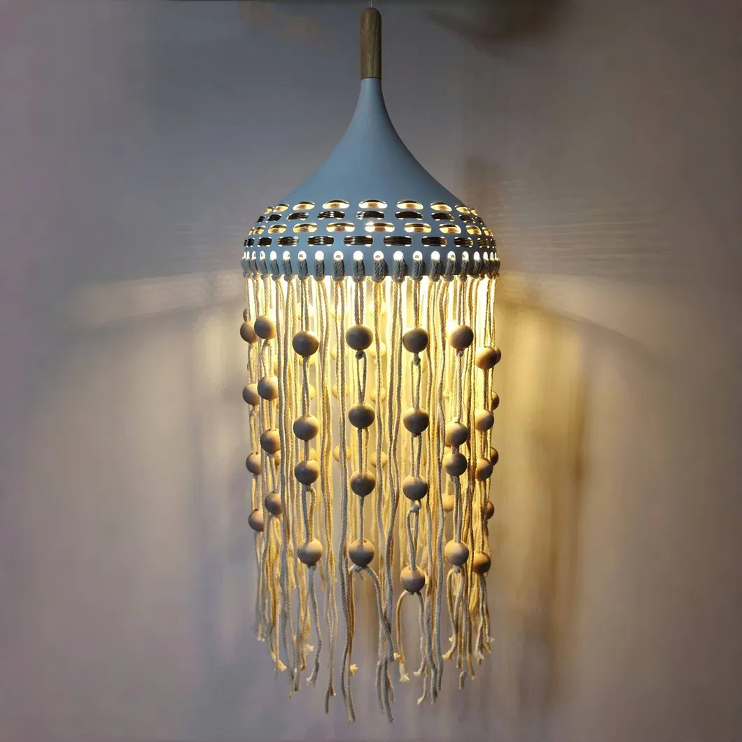 Eco-Friendly Woven Jute Pendant Light for Stylish Hallway Decorations