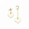 Star Moon Retro Love Multi-color Pendant Earrings