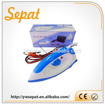 DC 12V solar electric irons for clothes