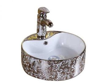 Sanitary Ware Luxury Silver Plated Countertop Basin
