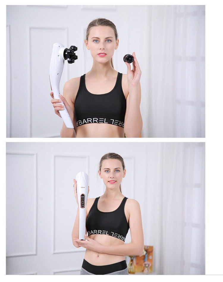 Electric Massage Stick Vibration Infrared Stick Roller Enhance Blood Circulation Cervical Vertebra Massager