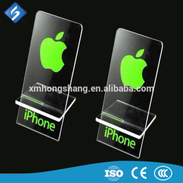 Clear acrylic mobile phone /tablet display stand accept custom logo