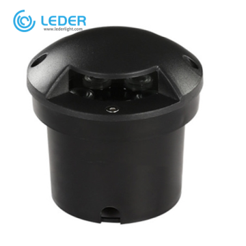 Luz LED empotrada negra LEDER 9W