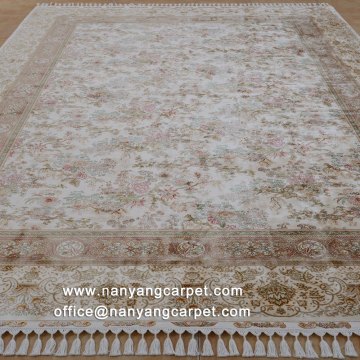 8.5'x11.5' Handwoven Pure Silk Oriental Area Carpet
