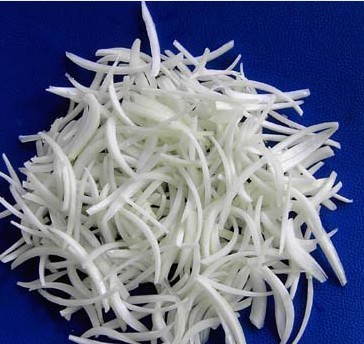 IQF processing frozen onion strips