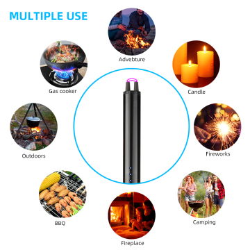 Pen Shaped Rechargeable USB Lighter - Electric Cigarette Arc Lighter with Convenient Hook