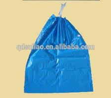 plastic drawstring laundry bags