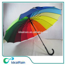 25"16ribs gradually colour changing rainbow straight umbrella