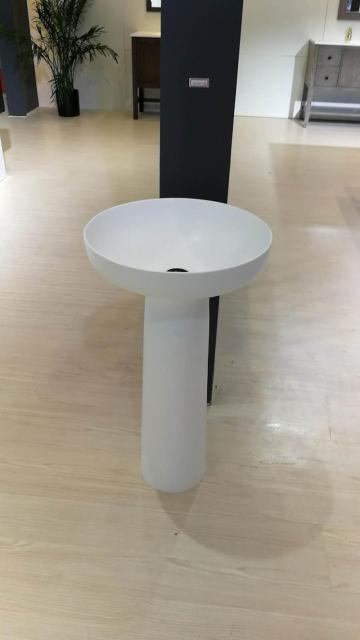 Pure acrylic column washbasin for hotel