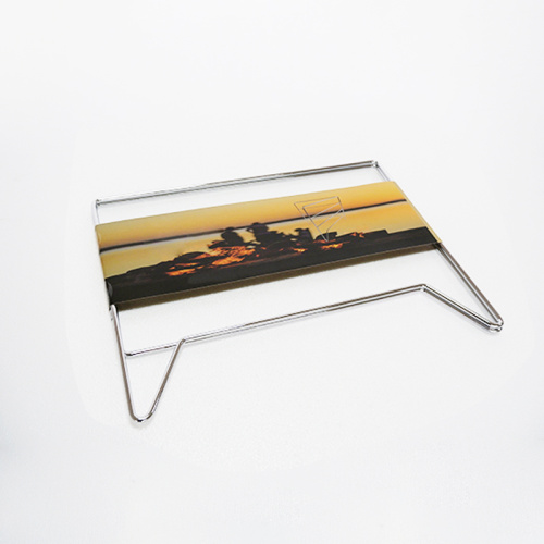 BBQ Simple Chrome Folding Grid Stand -product