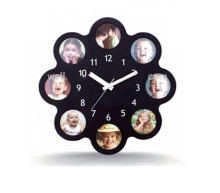 Flower Shaped Plastic Wall Clock - 12.5 Inch Family Gift Decoration