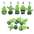 Kawaii Cactus Flatback Resin Cabochons Scrapbooking na telefon Kokarda do włosów Ozdoby Ozdoby DIY Rzemiosło