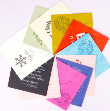 Custom Disposable Variety Beverage Colored Printed Napkins