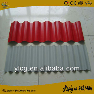 gauge thickness galvanized corrugated steel sheet