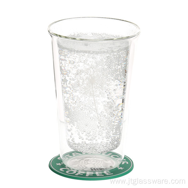 Double Wall Clear Glass Coffee Cup