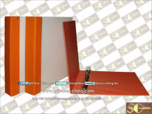 D Ring faux leather binder