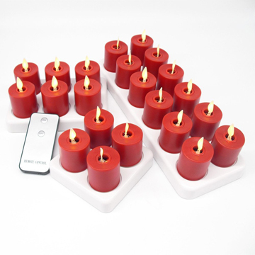 Flameless Luminara Votive rechargeable led Candles