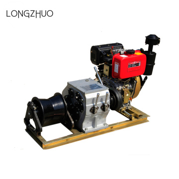 Gasoline Engine Powered Cable Pulling Winch