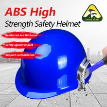 Blue ABS material helmet style safety helmet