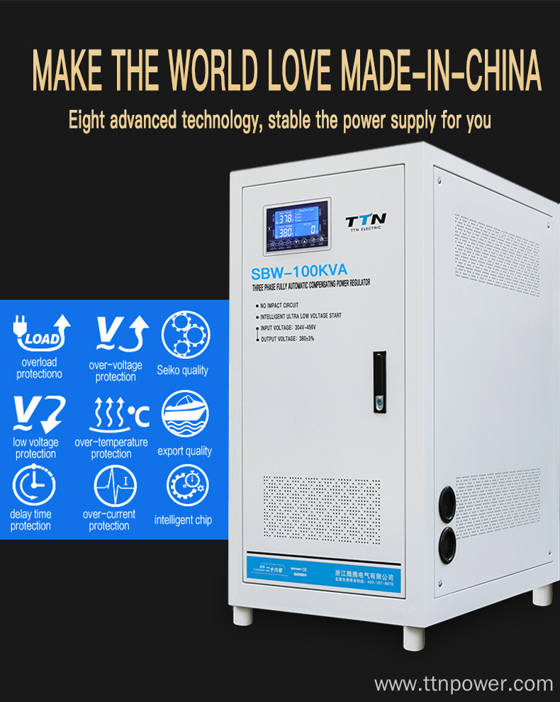 SBW-500K Three Phase Automatic Voltage Stabilizer