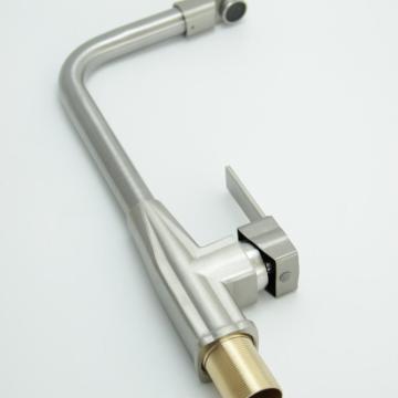 Modern Single Lever Nickel Brushed Brass Sink Mixer Taps Kitchen Faucets