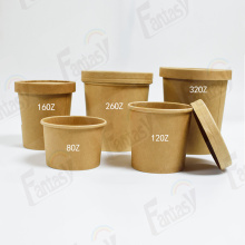12oz disposable paper soup cup hot kraft cup