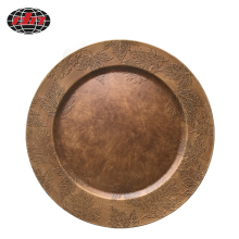 Late Autumn Maple Leaves Plastic Charger Plate