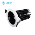 LEDER White Aluminum 10W LED Downlight