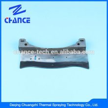 Thermal spraying coating for textile machinery parts forming board