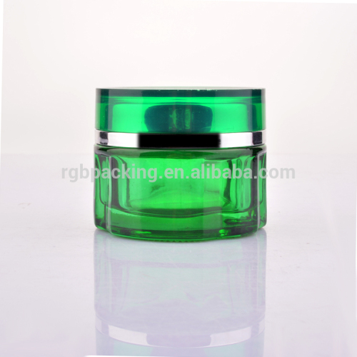 Luxury 50g bule cream container wholesale cosmetic jar