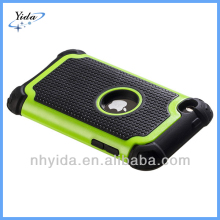 Green Hybrid Rugged Case For Apple iPod iTouch 4