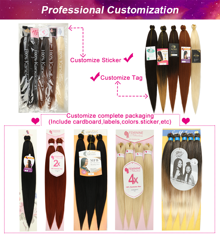 Pre Stretched Braiding Hair Crochet Braid Products Private Label Braids Hair Vendors Free Sample Synthetic Hair Extension