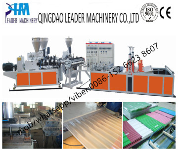 pvc plasic corrugated roofing sheet extrusion line