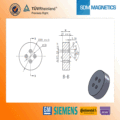 Permanente íman de neodímio para Motor D80X25mm