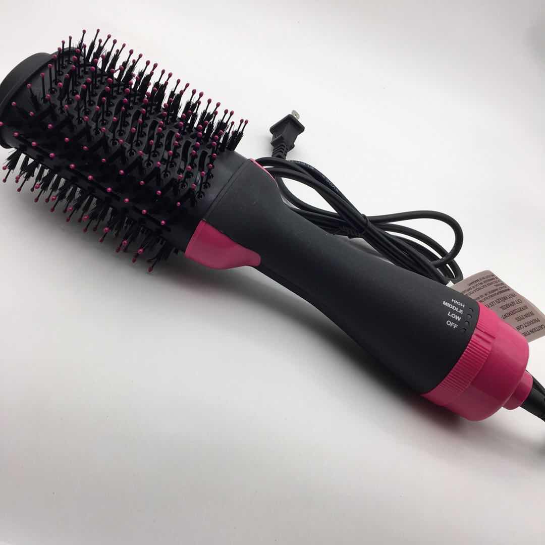 Electric Comb 2 IN 1 Hair Dryer Straight Hair Brush Hair Curlers Rollers