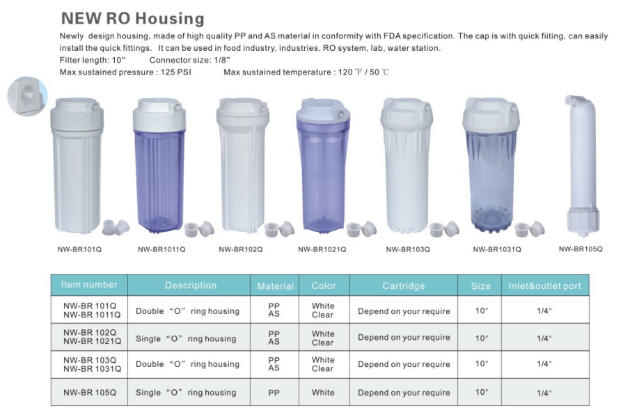 Five steps 50-100GPD manual flush osmosis inversa system