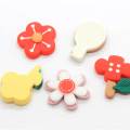 Kawaii Resin Cute Flower Flatback Cabochons für Haarschleifenzentren DIY Scrapbooking Dekoration