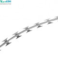 sharp galvanized concertina barbed razor wire coil