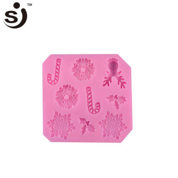 Representative winter snowflake Christmas decorating fondant cake mold