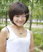 Short Fashion New Brown Cosplay Cute Girl Hair Wig Short Fashion New Brown Cosplay Cute Girl Hair Wig WA336
