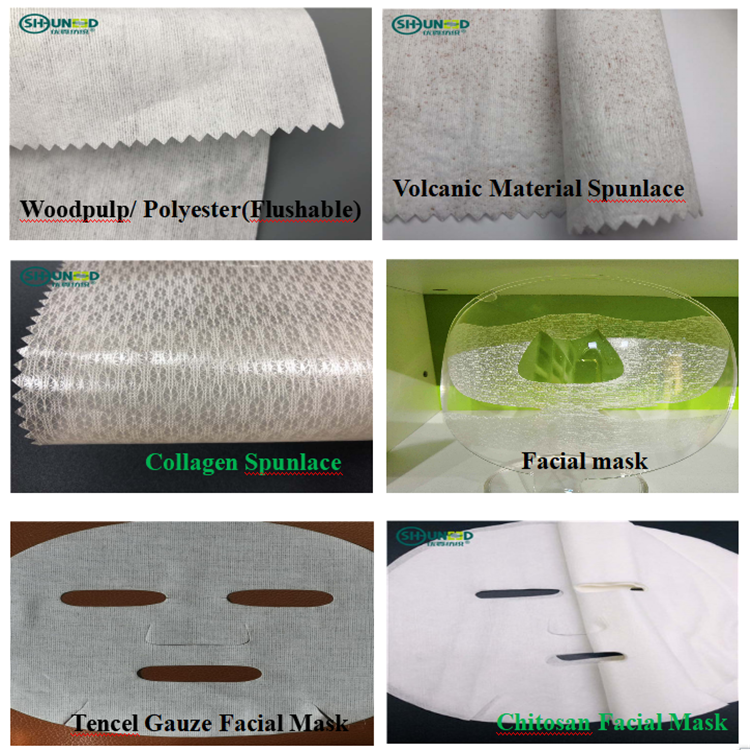 For Face Mask and Wet Wipes Biodegradable and Anti-uv Bamboo Carbon Material Spunlace Non Woven Fabric Spunlace Nonwoven 43/44"