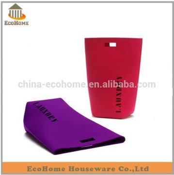 felt laundry hamper with printing