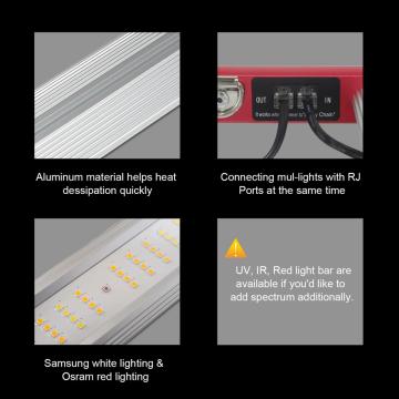 ホットセル1000W 800W 650W Aglex Samsung 301b 301H Hydroponic Growing System Full Spectrum Led Grogn Light Bar Greenhouse Growランプ